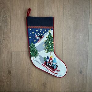 Lands’ End needlepoint stocking